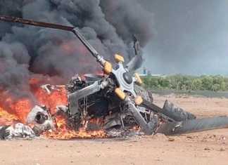 Helikopter Jatuh di Kendal